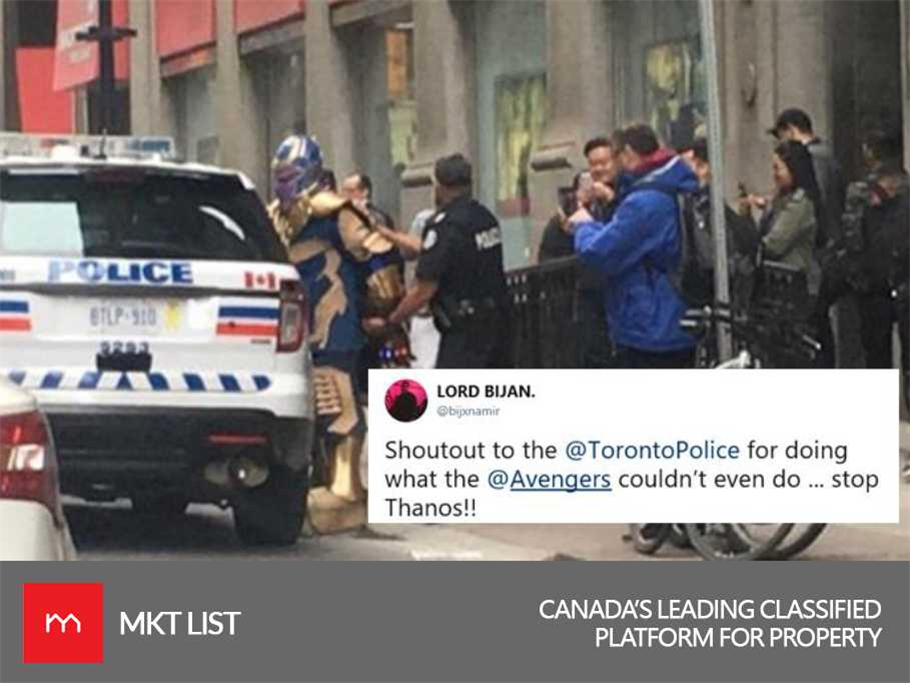 NEWS UPDATE! Viral Pictures of Thanos getting arrested by the police in Toronto go Viral! 