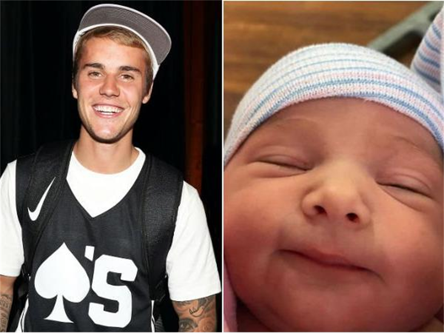 Justin Bieber Introduces His New Baby Sister