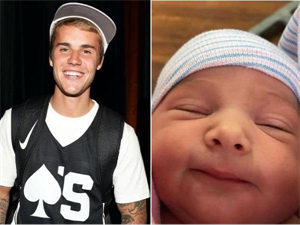 Justin Bieber Introduces His New Baby Sister
